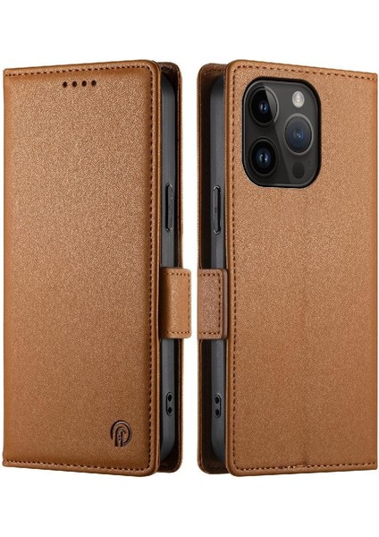 IPhone 14 Pro Günlük Kullanım Için Flip Case Kart Yuvaları Cüzdan Çevirme Iş (Yurt Dışından)