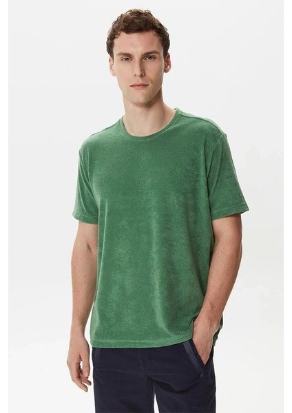 Nautıca Erkek Yeşil Standart Fit Kısa Kollu Tişört fiyatları