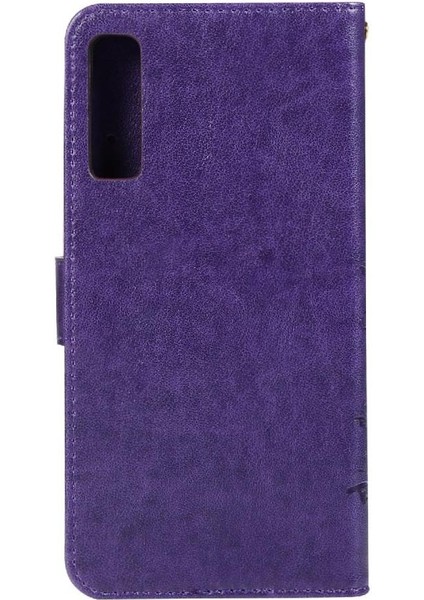 Samsung Galaxy A7 2018 Kickstand Pu Deri Kart Tutucu Için Filp Durumda (Yurt Dışından) modelleri