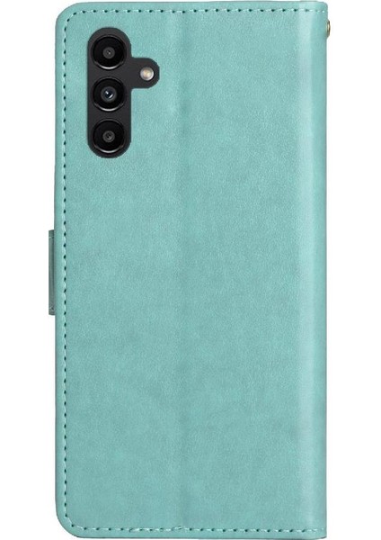 Samsung Galaxy A34 Pu Deri Manyetik Kapatma Kickstand Için Filp Durumda (Yurt Dışından)