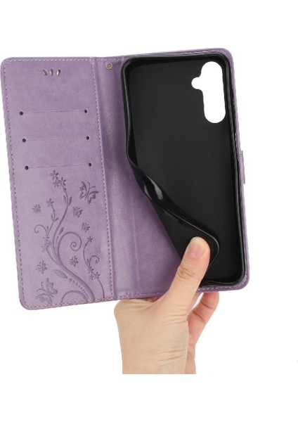 Samsung Galaxy Filp Kart Tutucu Için Kickstand Durumda Bilek Kayışı Pu (Yurt Dışından)