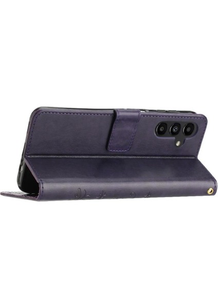 Samsung Galaxy Filp Kart Tutucu Için Kickstand Durumda Bilek Kayışı Pu (Yurt Dışından)