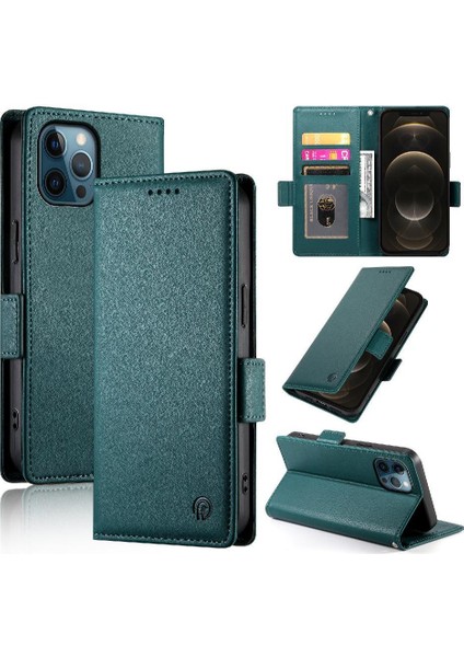 IPhone 12 Için Flip Case Pro Max Günlük Kullanım Flip Cüzdan Kartvizit Yuvaları (Yurt Dışından)