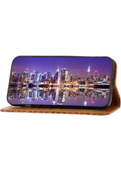 IPhone Xs Max Günlük Kullanım Için Flip Case Standı Eşkenar Dörtgen Şekli Cüzdan El Kayışı (Yurt Dışından)