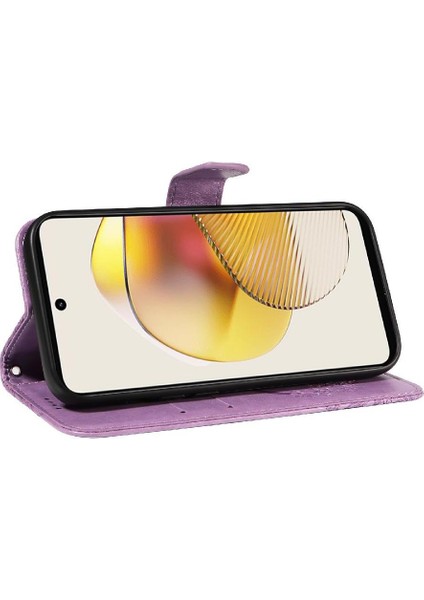 Motorola Moto G73 Için Flip Case 5g Ayrılabilir El Kayışı Kabartmalı Yüksek (Yurt Dışından) indirimleri
