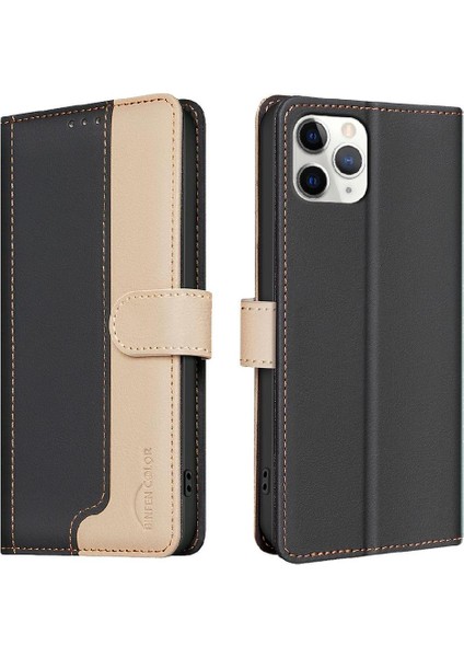 IPhone 11 Pro Max Rfıd Engelleme Kickstand Kart Yuvaları Tutucu Için Flip Case (Yurt Dışından)