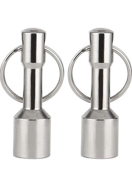 Mıknatıslı Anahtarlık - Güçlü Neodyum Mıknatıslı Askı Manyetik Anahtarlık 12MM - 2 Adet