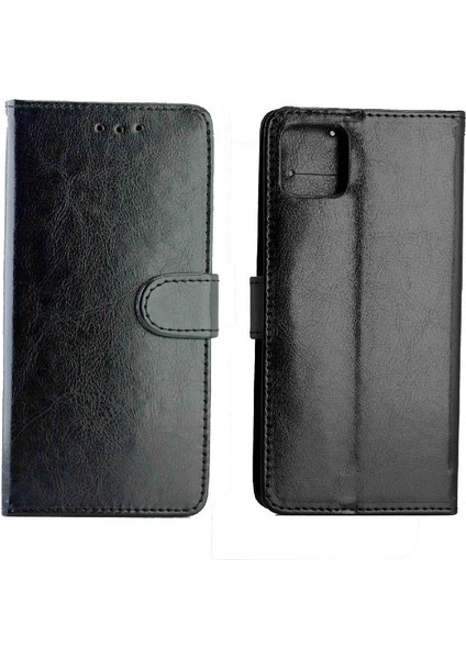 Realme C11 Manyetik Kapatma Kart Tutucu Pu Deri Kickstand Için Flip Case (Yurt Dışından)