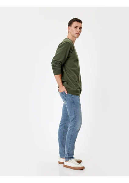 Slim Fit Kot Pantolon - Brad Jean