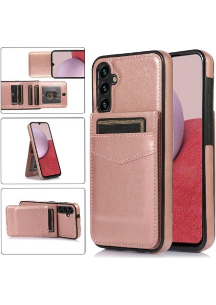 Samsung Galaxy A15 5g Premium Deri Kart Tutucu Toka ile Uyumlu (Yurt Dışından)