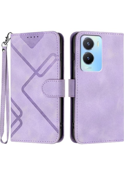 Kart Yuvası Standı ile Vıvo Y56 Pu Deri Için Flip Case Cüzdan Kapak Çevirin (Yurt Dışından)