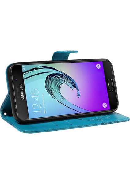 Samsung Galaxy A3 Için Flip Case 2016 Ayrılabilir El Kayışı Kabartmalı Yüksek (Yurt Dışından)