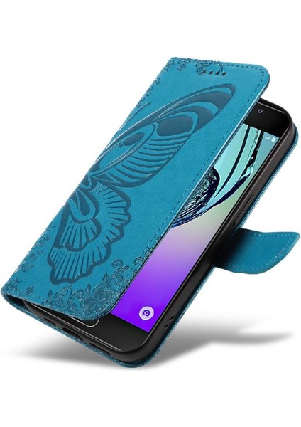 Samsung Galaxy A3 Için Flip Case 2016 Ayrılabilir El Kayışı Kabartmalı Yüksek (Yurt Dışından)