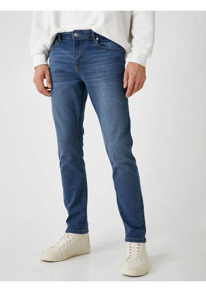 Slim Fit Kot Pantolon - Brad Jean