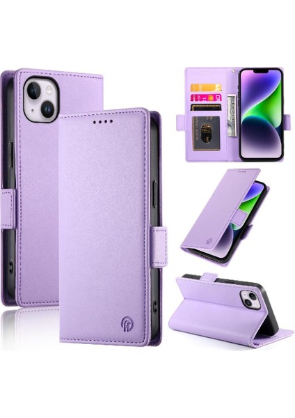 IPhone 14 Için Flip Case Artı Flip Kartvizit Yuvaları Günlük Kullanım Cüzdan (Yurt Dışından) modelleri