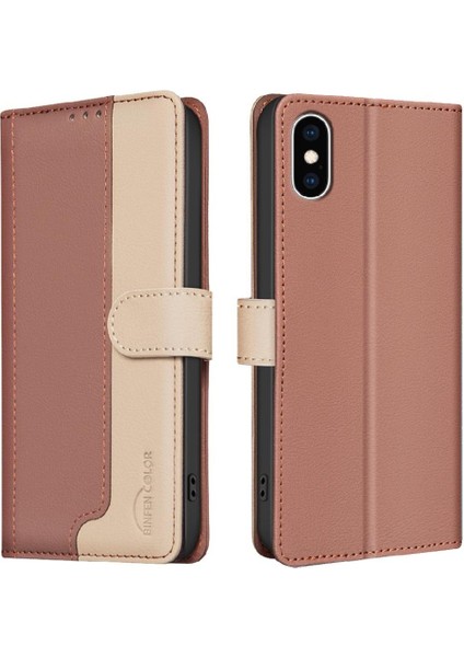 IPhone Xs Max Flip Folio Rfıd Engelleme Kickstand Darbeye (Yurt Dışından)