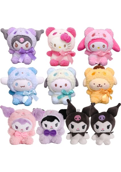 Karikatür Peluş Oyuncak Kawali Kuromi Hello Kitty My Melody Cinnamoroll Yumuşak Peluş Bebek Kolye Oyuncak Kızlar 12 Inç (Yurt Dışından)