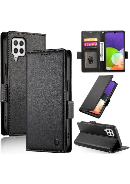 Samsung Galaxy A22 4g Kart Yuvaları Için Flip Case Cüzdan Günlük Kullanım Flip (Yurt Dışından)