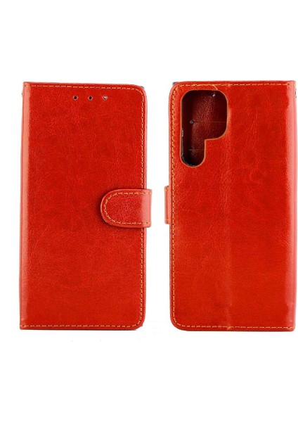 Samsung Galaxy S22 Ultra 5g Manyetik Kapatma Pu Deri Kart Için Flip Case (Yurt Dışından)