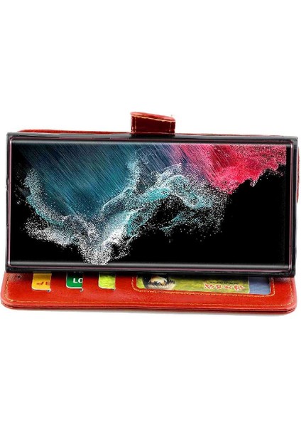 Samsung Galaxy S22 Ultra 5g Manyetik Kapatma Pu Deri Kart Için Flip Case (Yurt Dışından) fırsatları