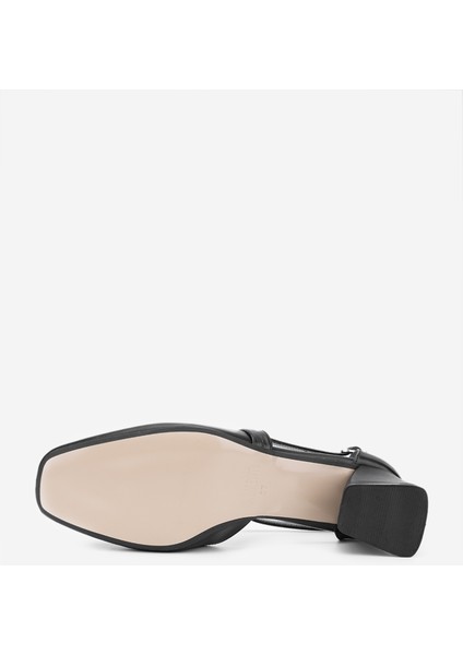 Terza Kadın Siyah Cilt Hakiki Deri Topuklu Ayakkabı 1027 551 Bn Ayk Y24 fırsatları