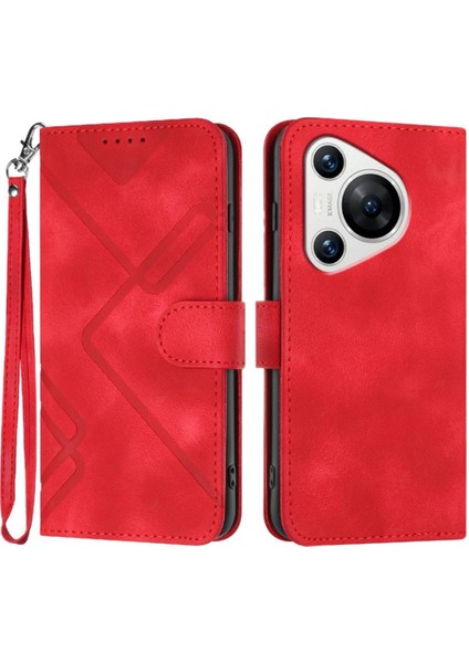 Huawei Pura 70 Pro Için Flip Case Manyetik Kapak Çevirin Cüzdan Pu Deri (Yurt Dışından)