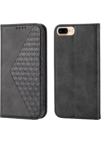 IPhone 7 Için Flip Case Artı/8 Artı Eşkenar Dörtgen Şekli El Kayışı Günlük Kullanım (Yurt Dışından)