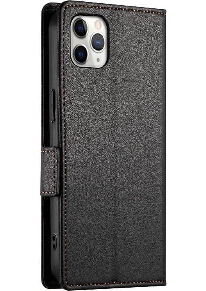 IPhone 11 Için Flip Case Pro Max Cüzdan Kartvizit Yuvaları Günlük Kullanım Flip (Yurt Dışından)