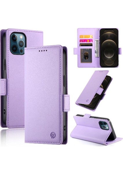 IPhone 12 Için Flip Case Pro Max Günlük Kullanım Flip Cüzdan Kartvizit Yuvaları (Yurt Dışından)