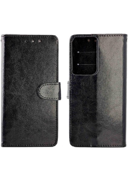 Samsung Galaxy S21 Ultra 5g Kart Tutucu Kickstand Manyetik Için Flip Case (Yurt Dışından)