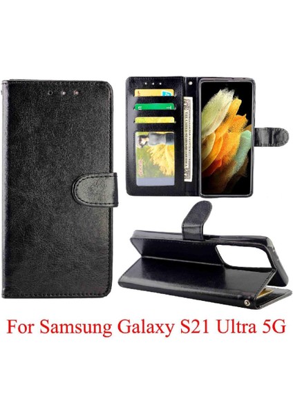 Samsung Galaxy S21 Ultra 5g Kart Tutucu Kickstand Manyetik Için Flip Case (Yurt Dışından) indirimleri