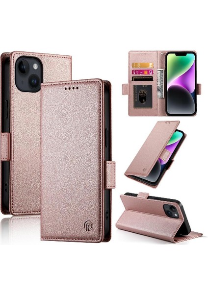 IPhone 14 Cüzdan Günlük Kullanım Için Flip Case Kartvizit Yuvaları (Yurt Dışından)