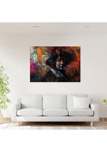 Rembrandt Barok Tarzı Duvar Tablosu - Rembrandt, Duvar Süslemesi, Rembrandt, Kanvas Tablo, 50X30