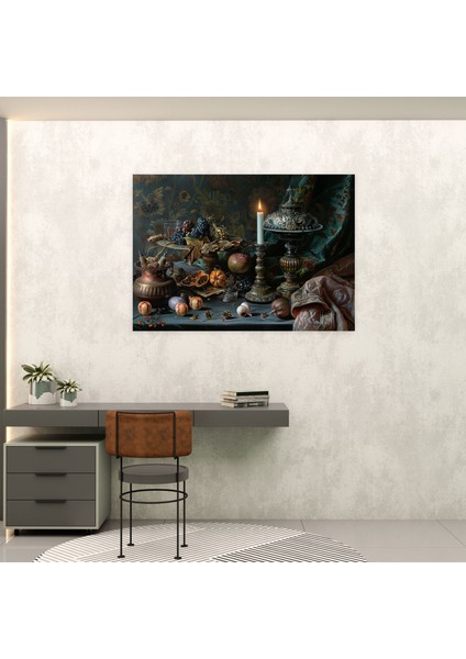 Rembrandt Natürmort Duvar Tablosu - Rembrandt, Rembrandt, Kanvas, Duvar Süslemesi, 50X30