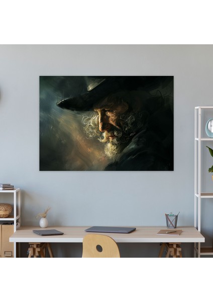 Rembrandt Işık ve Gölgeler Duvar Tablosu - Rembrandt, Kanvas Tablo, Kanvas Tablo Duvar Tablosu, Rembrandt, 50X30
