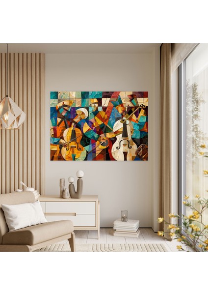 Müzikal Picasso Kübizm Duvar Tablosu - Pablo Picasso, Kanvas Tablo, Pablo Picasso, Kanvas Tablo, 70X50 fiyatları