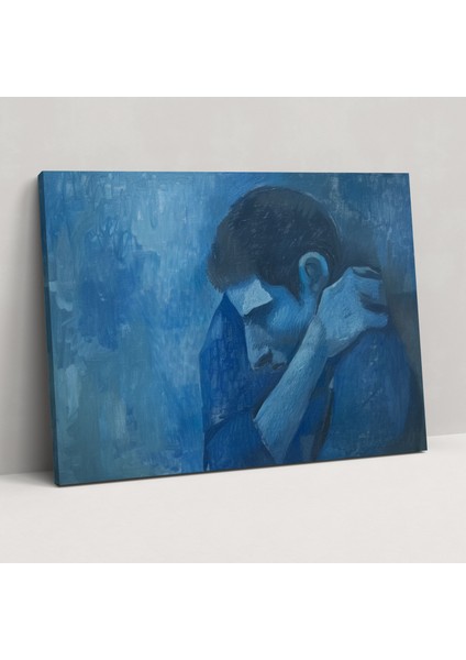 Pablo Picasso Mavi Dönem Duvar Dekorasyonu - Pablo Picasso, Pablo Picasso, Kanvas Tablo, Duvar Dekorasyonu, 50X30