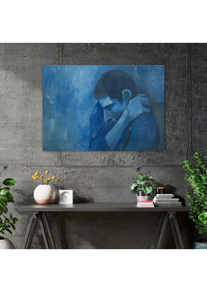 Pablo Picasso Mavi Dönem Duvar Dekorasyonu - Pablo Picasso, Pablo Picasso, Kanvas Tablo, Duvar Dekorasyonu, 50X30