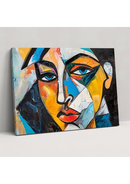 Pablo Picasso Portre Duvar Tablosu - Pablo Picasso, Pablo Picasso, Kanvas Tablo, Ev Dekorasyonu, 50X30