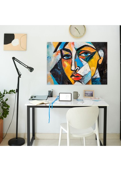 Pablo Picasso Portre Duvar Tablosu - Pablo Picasso, Pablo Picasso, Kanvas Tablo, Ev Dekorasyonu, 50X30