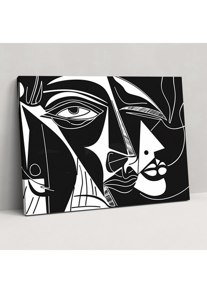 Minimalist Picasso Kanvas Tablo - Pablo Picasso, Minimalist Sanat, Pablo Picasso, Duvar Dekorasyonu, 50X30