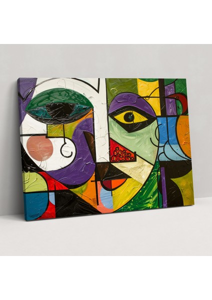 Parlak Picasso Duvar Tablosu - Pablo Picasso, Kanvas Tablo, Pablo Picasso, Duvar Dekorasyonu, 50X30