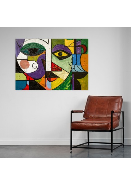 Parlak Picasso Duvar Tablosu - Pablo Picasso, Kanvas Tablo, Pablo Picasso, Duvar Dekorasyonu, 50X30