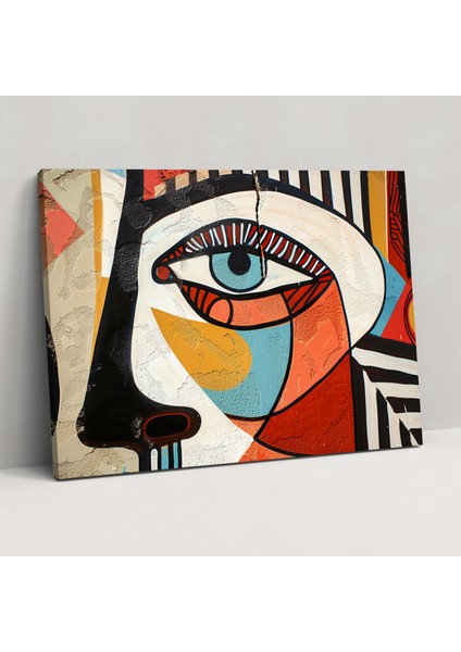 Pablo Picasso Soyut Portre Duvar Dekorasyonu - Pablo Picasso, Kanvas Tablo, Kanvas Tablo, Pablo Picasso, 70X50