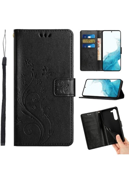 Samsung Galaxy S23 Için Kickstand Durumda Kart Tutucu Manyetik Kapatma Pu (Yurt Dışından)
