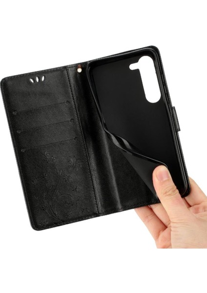Samsung Galaxy S23 Için Kickstand Durumda Kart Tutucu Manyetik Kapatma Pu (Yurt Dışından) modelleri