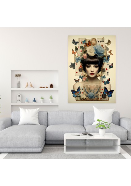 Oyun Kağıdı Duvar Tablosu - Oyun Kağıdı, Kanvas Tablo, Vintage Estetik, Oyun Kağıdı, 30X50 fiyatları