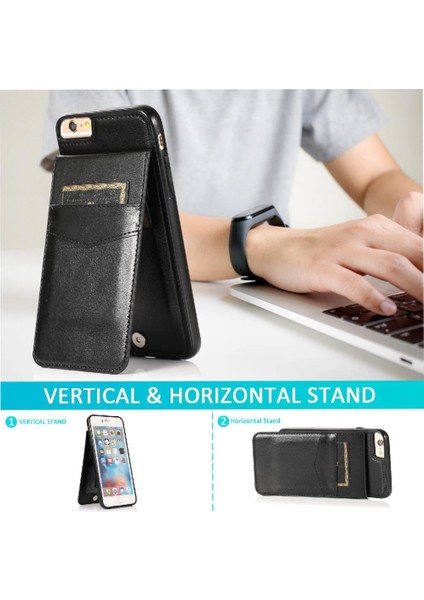 Kredi Kartı Kılıfı ile IPhone 7/8 Manyetik Toka Kickstand ile Uyumlu (Yurt Dışından) fiyatları