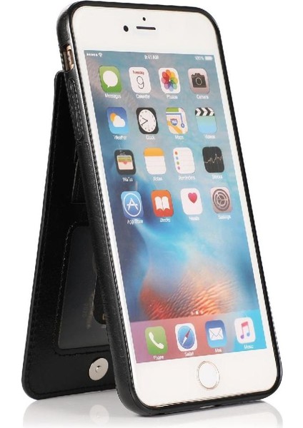 Kredi Kartı Kılıfı ile IPhone 7/8 Manyetik Toka Kickstand ile Uyumlu (Yurt Dışından) modelleri