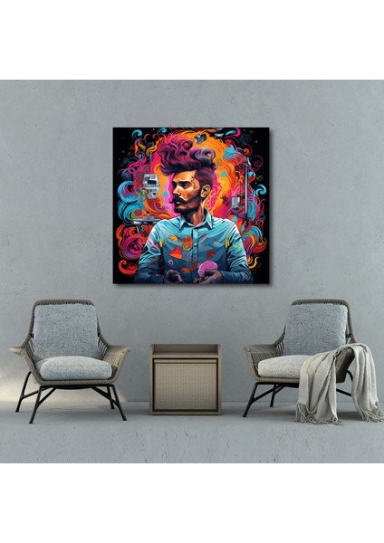 Canlı Berber Pop Art Kanvas Tablo - Berber, Canlı, Kanvas Tablo, Berber, 30X30 fiyatları